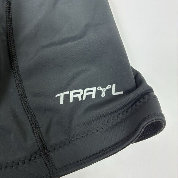 Trayl Cycling Shorts Women’s Small Black Padded Polyester Spandex Blend Leg Grip - Picture 3 of 8
